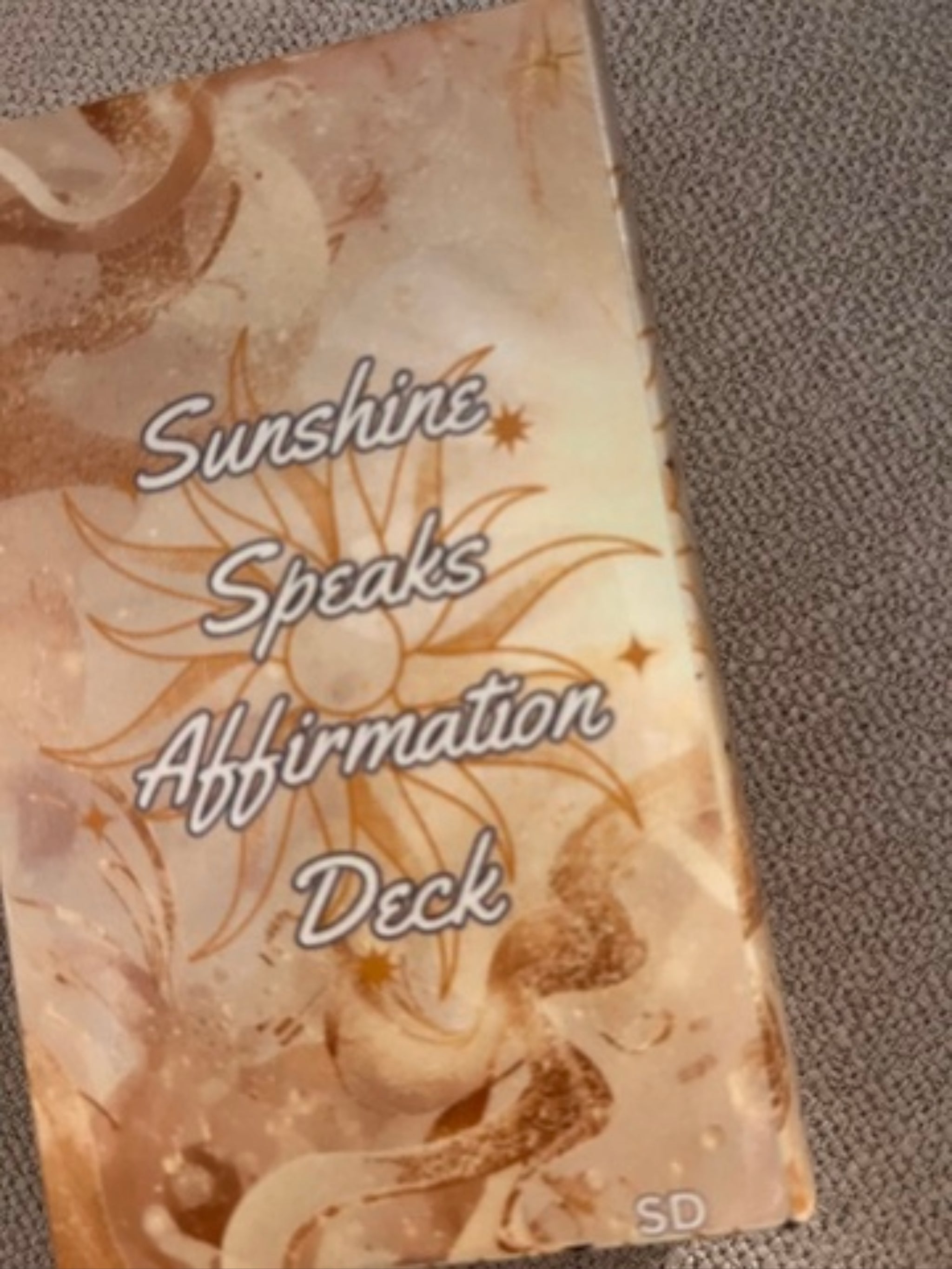 Sunshine Speaks Affirmation Deck